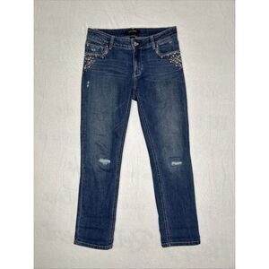 White House Black Market Blue Slim Cropped Jeans Women's 4